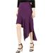 Bar Iii Womens Asymmetrical Midi Skirt