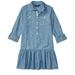 ralph lauren polo girls chambray shirtdress dress (12)