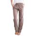 Women's Solid Color Lace-up Loose Fashion Casual Wide-Leg Pants