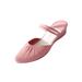 Daeful Womens Lightweight Slippers Solid Color Wedge Heel Pointed Toe Anti-Slip Shoes