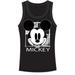 Disney Junior Tank Top Split Mickey Icon Black Large