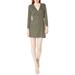 Ali & Jay Women's Zipper Closure V Neckline Season Tickets Mini Dress, Medium, Army