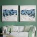 Latitude Run® Mountain Strata I Mountain Strata I - 2 Piece Picture Frame Painting Set Canvas, in Blue/White | 34.5 H x 69 W x 1.5 D in | Wayfair