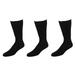 Extra Wide Sock Co Tube Socks Black Fit Shoes 9-15 Up to 6E 3-Pairs