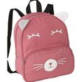 Basic Pink Kitty Cat 13" Backpack Lightweight Canvas Critter Preschool Pack