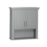 RiverRidge Home Somerset Wall Mounted Bathroom Cabinet Manufactured Wood in Gray/Brown | 24.5 H x 22.81 W x 7.88 D in | Wayfair 06-078