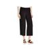 Eileen Fisher Womens Silk Pull On Wide Leg Pants Black L