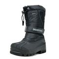 Dream Pairs Big Kid Kamick Black Mid Calf Waterproof Winter Snow Boots Size 6 M US Big Kid