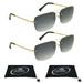 proSPORT Reading Sunglass Full Sun Reader Aviator Men Women 2 Pairs NOT Bifocal