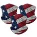 3 Pcs American Flag Outdoor Face Mask- Multifunctional Seamless Microfiber American Flag UV Protection Face Neck Shields Headwear for Men&Women Motorcycle Hiking Cycling Ski Snowboard