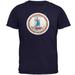 Born and Raised Virginia State Flag Mens T Shirt Navy LG