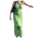 Listenwind Women Bodycon Y2K Knitted Sleeveless Midi Dress Party Tank Dresses