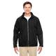 The Team 365 Adult Conquest Jacket with Fleece Lining - BLACK - S