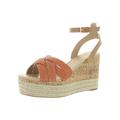 JANE AND THE SHOE Womens Lily Cork Caged Espadrilles