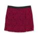 Kensie Womens Lace Overlay Mini Skirt