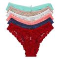 LAVRA Women's 6 Packlace T-Back String Thong Panties