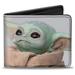 Wallet Bifold PU Star Wars The Child Vivid Up Pose This Is My Good Side Gray