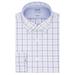 IZOD mens Slim Fit Stretch Cool Fx Cooling Collar Check Dress Shirt Delft Blue 14 14 5 Neck 32 33 Sleeve Small US