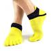 Toe Socks Outdoor Men's Breathable Cotton Toe Socks Running Sock Pure Sports Comfortable 5 Finger Toe Sock with Full Grip Exercise