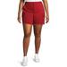 Terra & Sky Women's Plus Size Utility Shorts with Frayed Hem