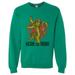 Mens Dream Super Soft Sweatshirt â€�Here Me Roarâ€� High Quality Long Sleeve Sweater Small, Green