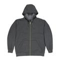 Unisex Iceberg Full-Zip Hooded Sweatshirt - GRAPHITE - 2XL