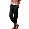 Womens Elastic Waist Casual Loose Harem Chino Pants OL Formal Trousers