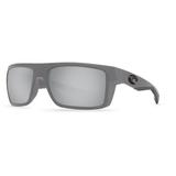Costa Motu Matte Grey Plastic Frame Grey Lens Unisex Sunglasses MTU98OGP