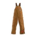 Carhartt Men's Quilt Lined Zip To Thigh Bib Overall