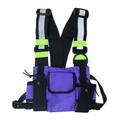 Fashion Chest Rig Bag Reflective Vest Functional Harness Chest Bag Pack Front Waist Pouch Backpack Sports Utility Cross Shoulder Bag for Men Women