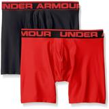 Under Armour Men's Original Series 2-Pack Boxerjock Boxer Briefs 1282508 BLK/RED