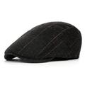 Men's Plaid Newsboy Cap Adjustable Ivy Irish Gatsby Cabbie Beret Flat Driving Hat Outdoors