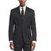 Michael Kors Men's Striped Classic-Fit Wool Black Suit Jacket, 44L