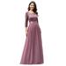 Ever-Pretty Womens Lace Plus Size Long Prom Dresses for Women 74123 Orchid US24