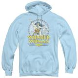 DC Comics Star Of Paradise Island Adult Pullover Hoodie Sweatshirt Light Blue