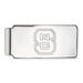 Solid 10k White Gold Big Heavy North Carolina State University Money Clip (55mm x 26mm)