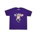 Inktastic 4th of July Patriotic Cow in Shades Teen Short Sleeve T-Shirt Unisex Purple XL