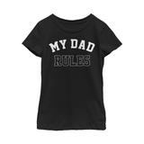 Girl's Lost Gods Father's Day Dad Rules Graphic Tee