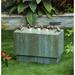 Cement Gracie Oaks Fountain w/ LED Light | 18.1 H x 11.8 W x 23.6 D in | Wayfair WHF485