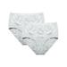 LELINTA Women Underwear Cotton Panties Plus Size Breathable Soft Briefs Panty Full Coverage Solid Color 2 Pack