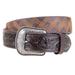 Gem Dandy Accessories Mens 1 1/2 Genuine Leather w/Stitched Diamond Design Belt 46 Brown