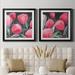 Red Barrel Studio® Blush Blossoms I Blush Blossoms I - 2 Piece Picture Frame Painting Print Set Paper in Green/Indigo/Pink | Wayfair