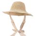 Farfi Women Foldable Crochet Knit Straw Lace Tie Large Brim Hat Sun Protection Sunhat