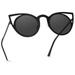 WearMe Pro - Women Full Metal Frame Cat Eye Retro Fashion Retro Round Lens Cat Eye Sunglasses