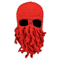 Beanie Hat-Fitbest Beard Hat Beanie Hat Knit Hat Winter Warm Octopus Hat Windproof Funny Men & Women