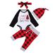 HUJUKULUDUSU Baby Boy Girl Christmas Outfits 4Pcs