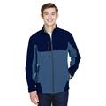 Men's Compass Colorblock Three-Layer Fleece Bonded Soft Shell Jacket - BLUE RIDGE - M