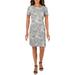 Nanette Nanette Lepore Womens Crewneck Shift Midi Dress