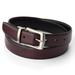 Men's Croft & Barrow Soft Touch Reversible Belt Burgundy Black Rev