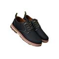 LUXUR Men's Artificial Leather Business Casual Dress Shoes Flat Round Toe Fashion Casual Shoes